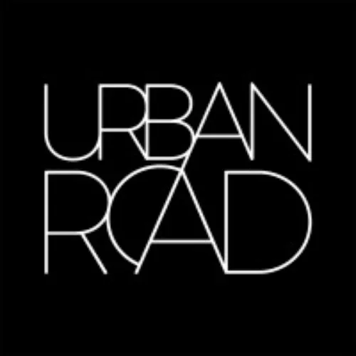 Stylized white text logo reading URBAN ROAD on a black background.