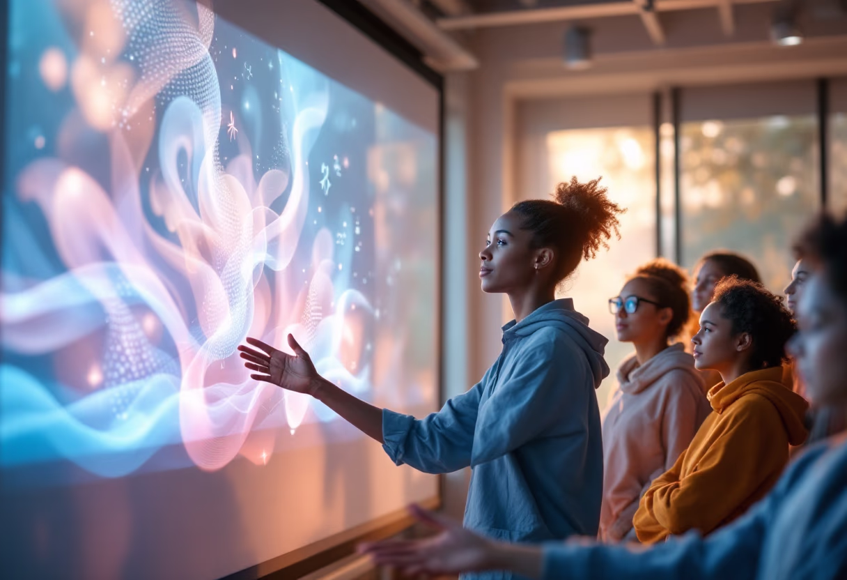 classroom lecture on ai