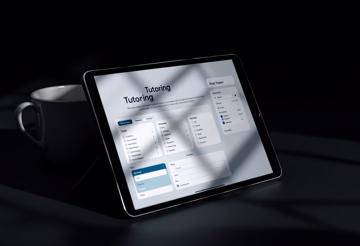 image of a tutoring schedule