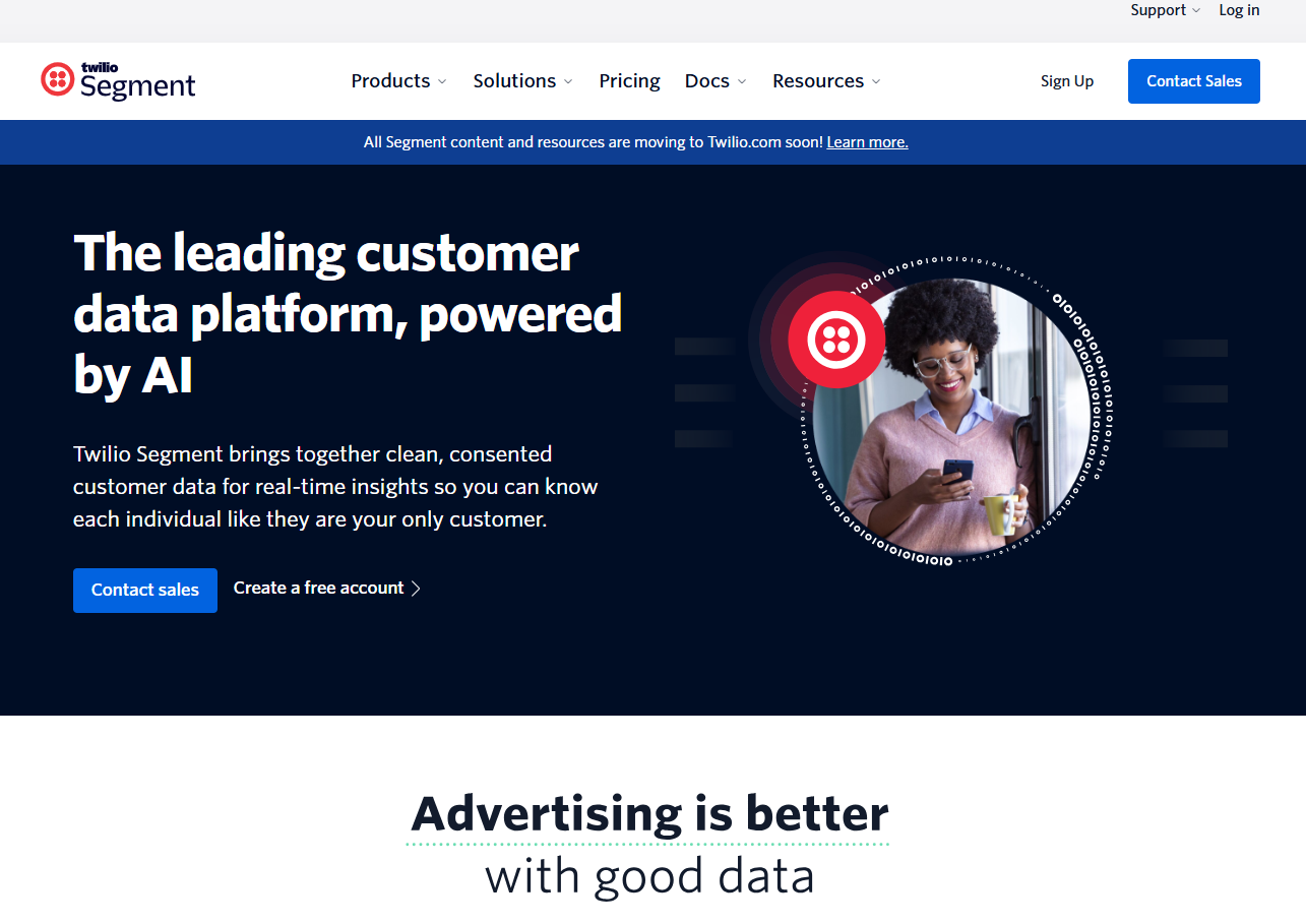 Twilio Segment customer data platform powered by AI for real-time ecommerce audience insights