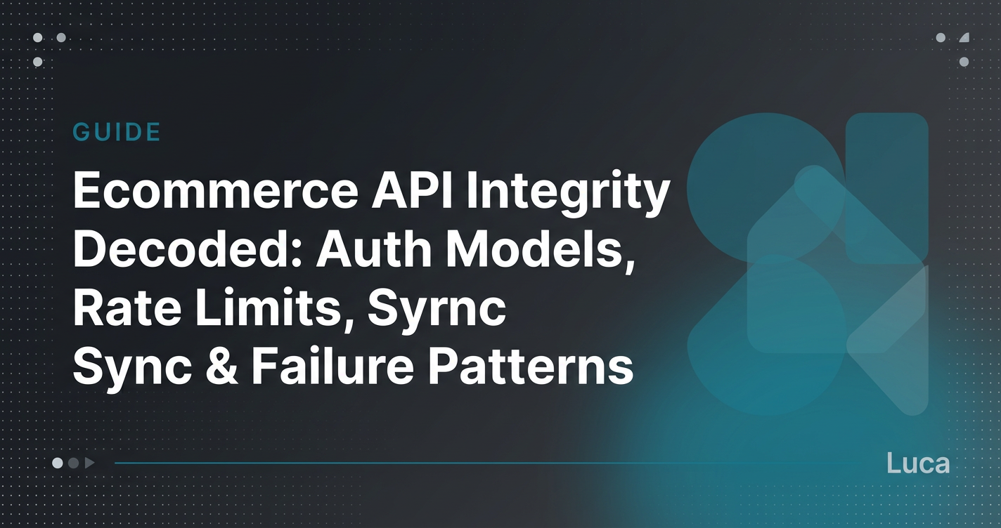 Ecommerce API Integrations Decoded: Auth Models, Rate Limits, Data Sync, and Failure Patterns