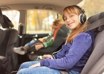 Athens Taxi Hub Coustomer with child seat