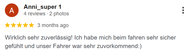 Google Review - Athens Taxi Hub