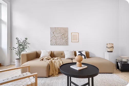 Photo d'un intérieur beige