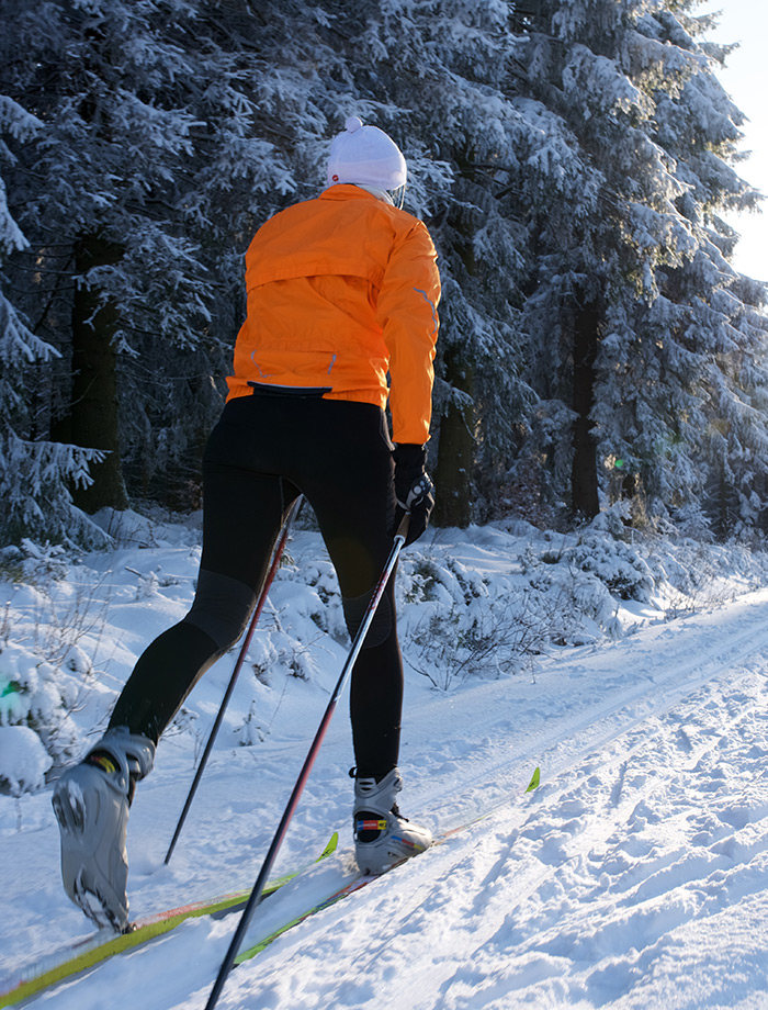 Übersichtliche Loipen, klare Winterluft und viel Ruhe – perfekt für einen unkomplizierten Einstieg ins Langlaufen.