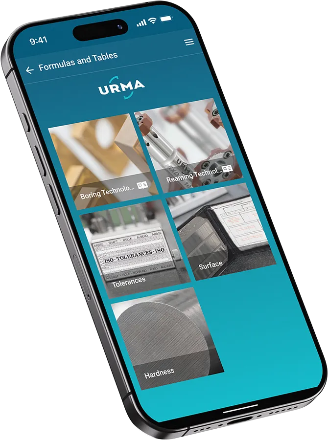 URMA S.M.A.G. sovellus iPhonen näytöllä