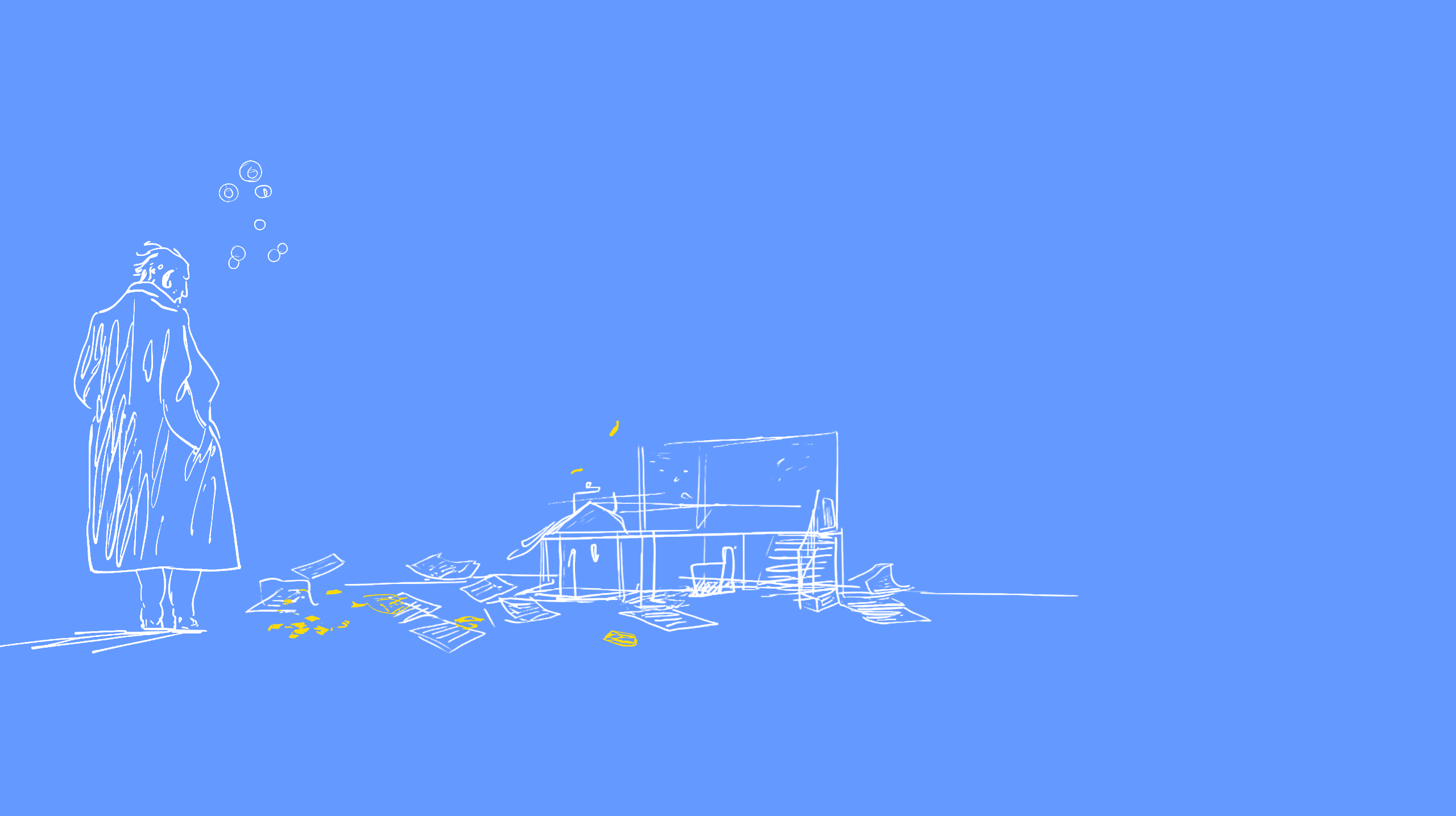 Solitary figure in an open landscape with a house receding into the distance, representing the gap between engineering effort and outcomes without structured documentation delivery