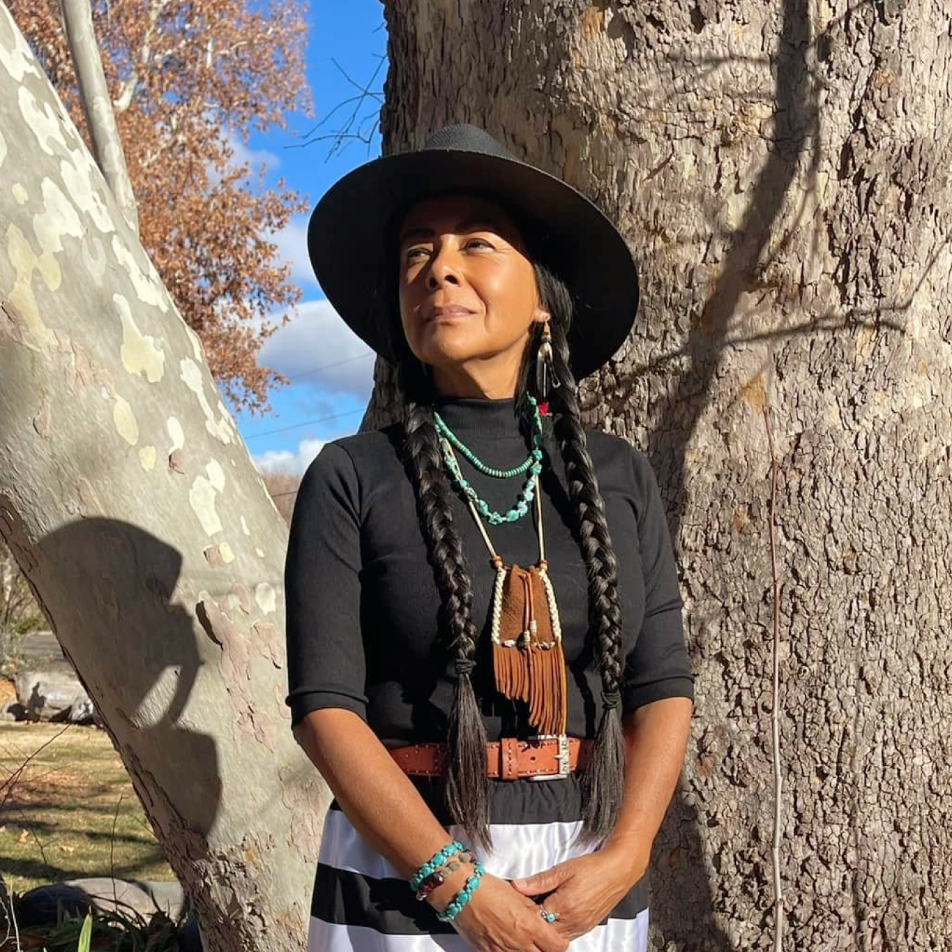 Gentle Thunder medicine woman and spiritual healer portrait in Sedona