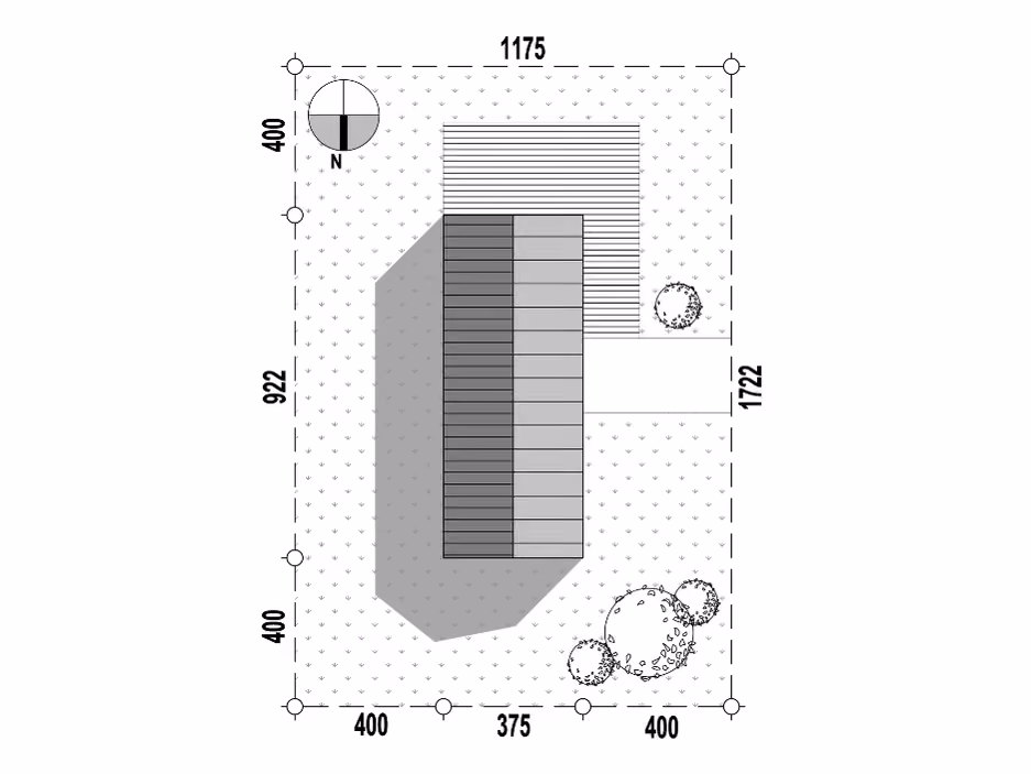 DL-35 Dom Letni – plan działki