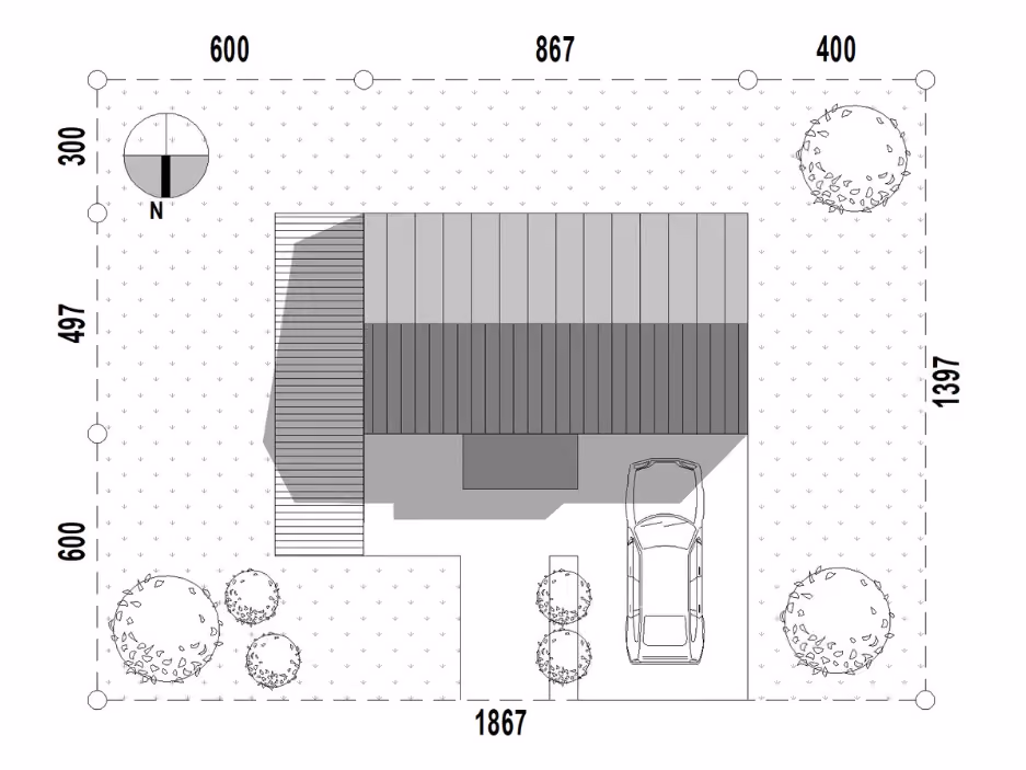 CAS 35 Pelnik – plan działki
