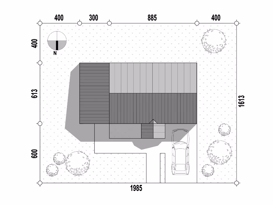 CAS 105 Murawki – plan działki