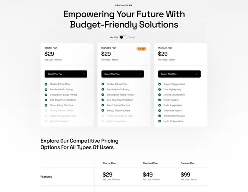 Pricing One Screenshot