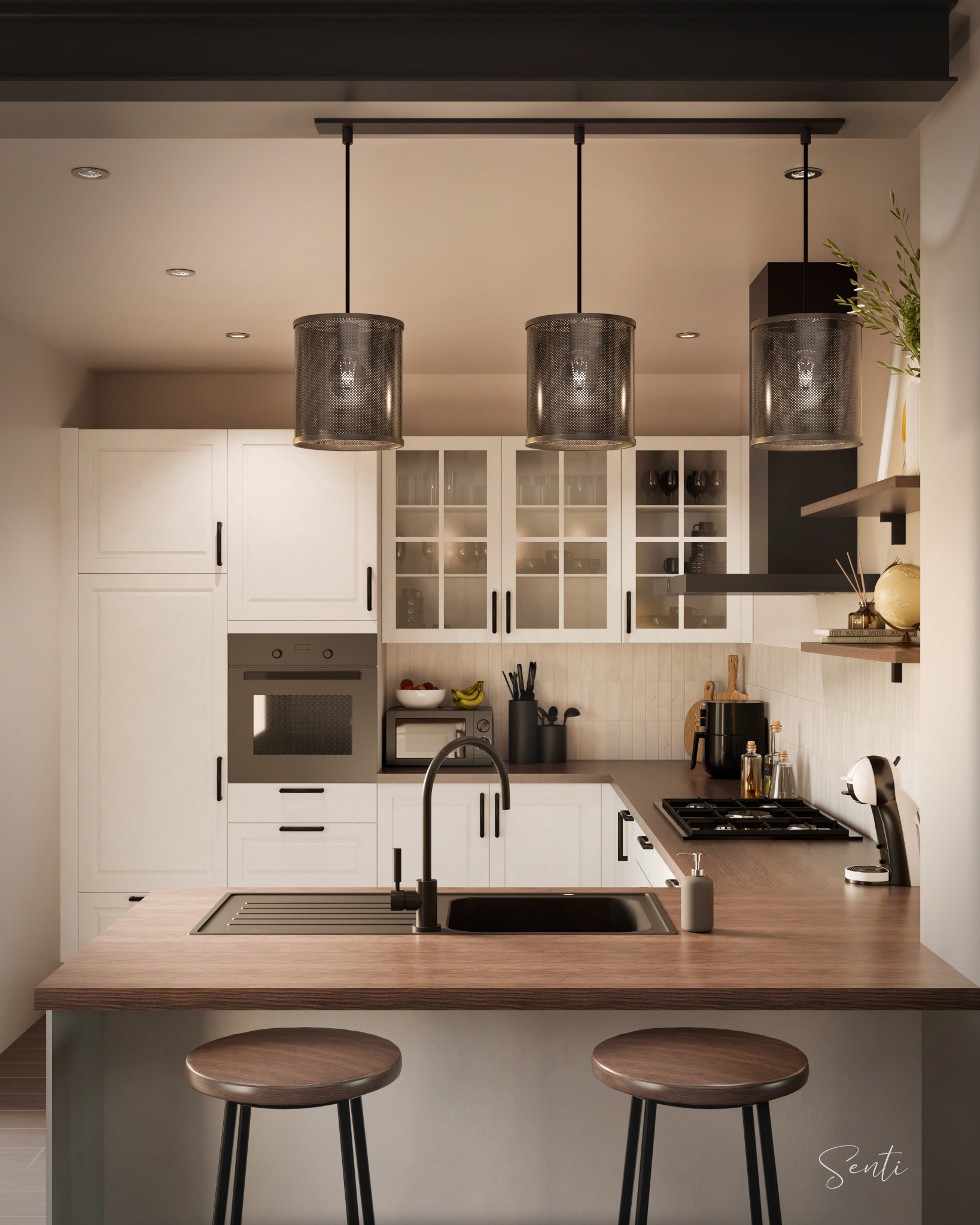 image of private dining room setup for a modern restaurant