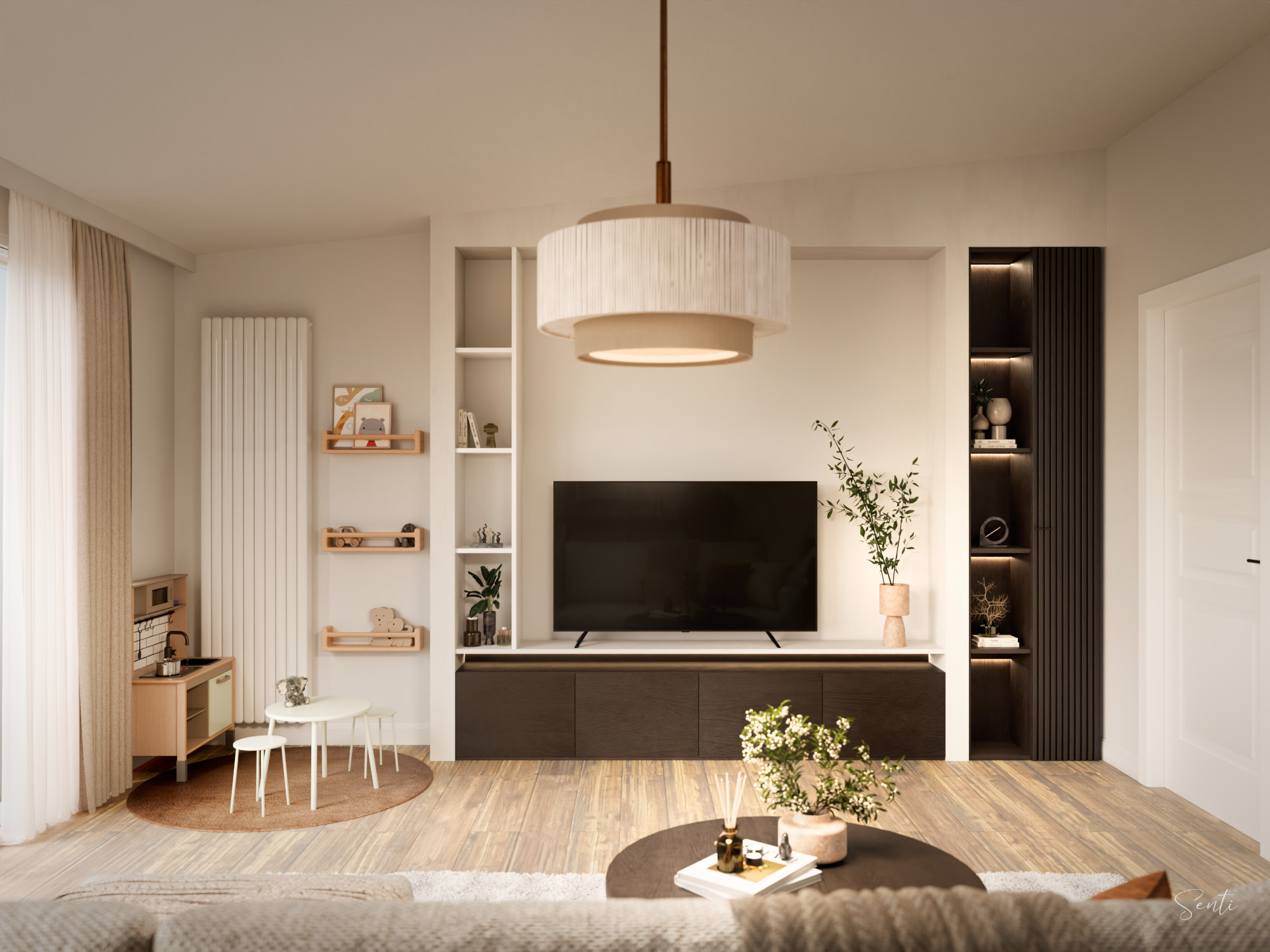 image of private dining room setup for a modern restaurant