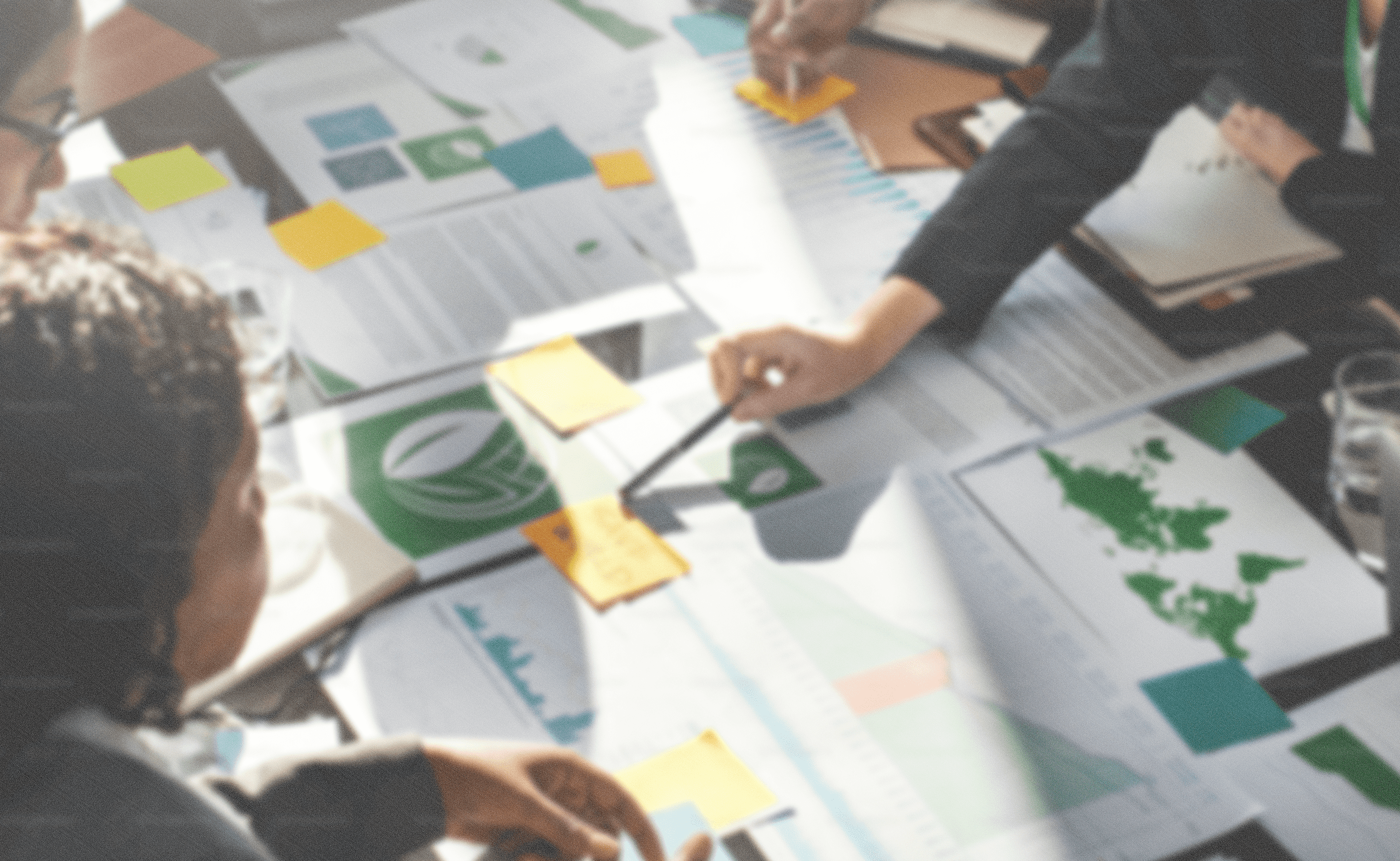 Person holding phone showing selfie with green leaves