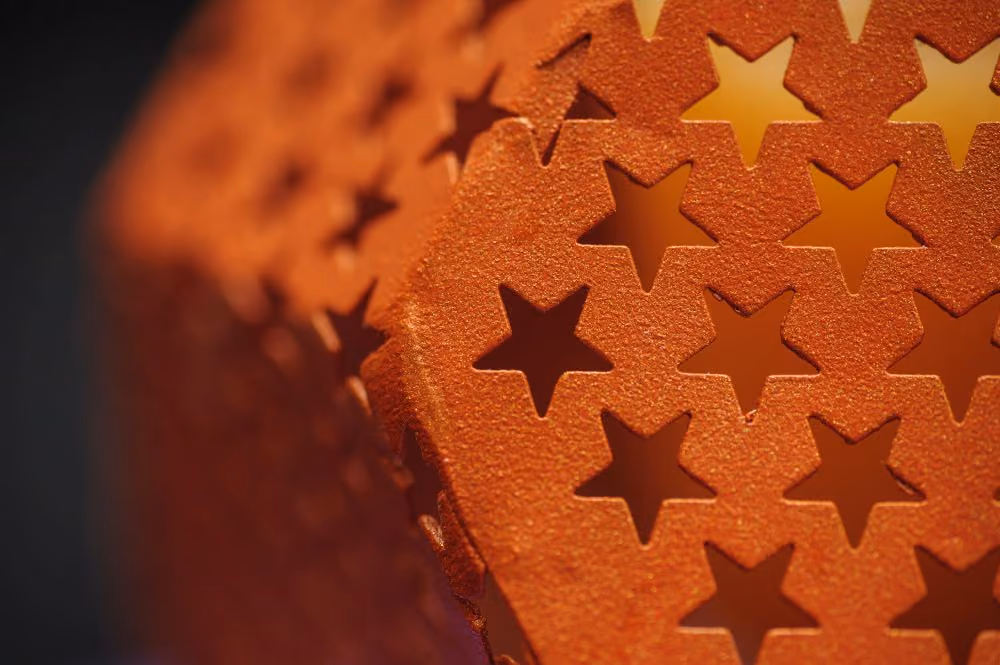 Orange metal stars