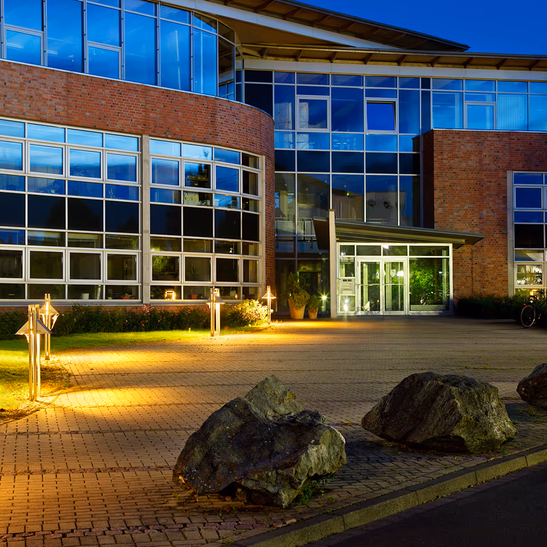 LED landscape lighting enhancing curb appeal by Platinum Landscape