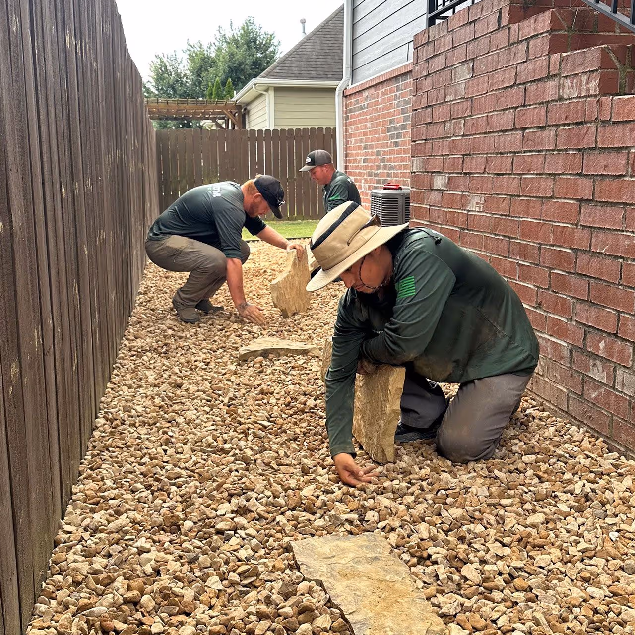 Paver installation creating a durable and attractive outdoor space by Platinum Landscape