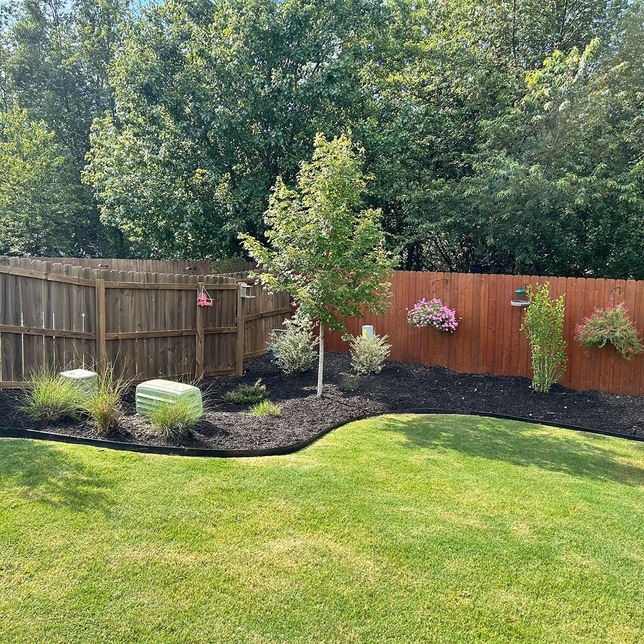 Landscape upgrades including edging and bed improvements near me