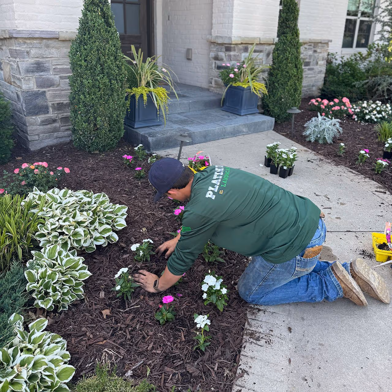 Property enhancements improving curb appeal by Platinum Landscape