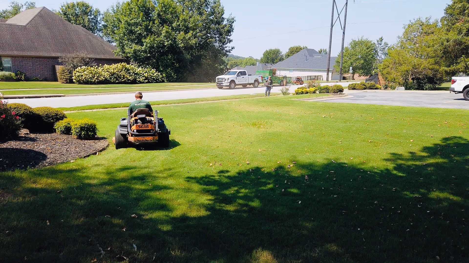 Platinum Landscape professional lawn care and landscaping services in Northwest Arkansas