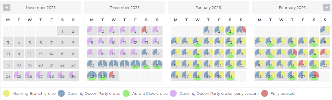 Cruise timetable