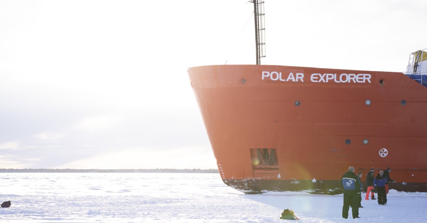 Polar Explorer icebreaker bow