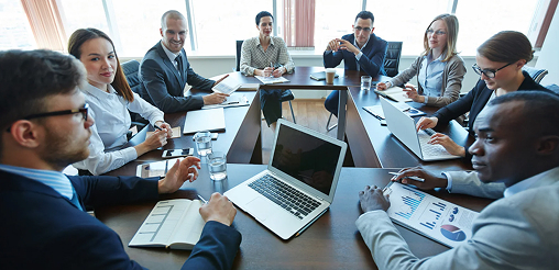 office reunion with members