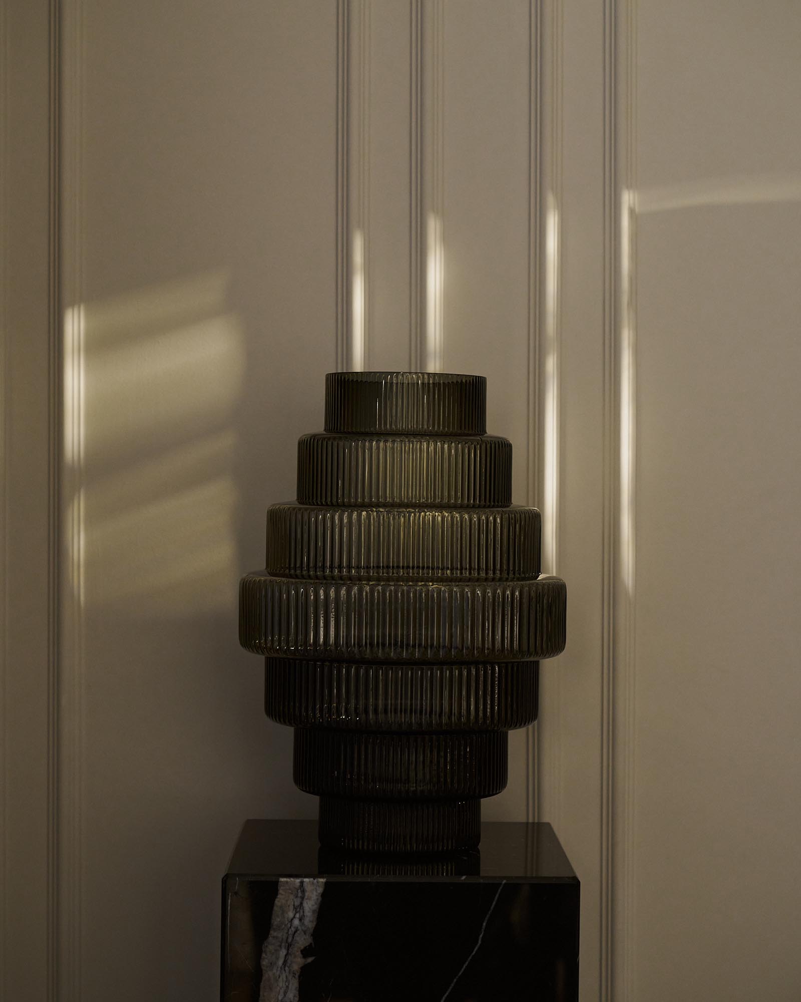 minimal interior object with sculptural form