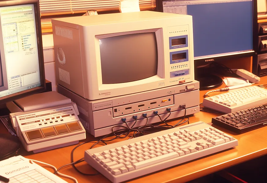 Image of an old model computer