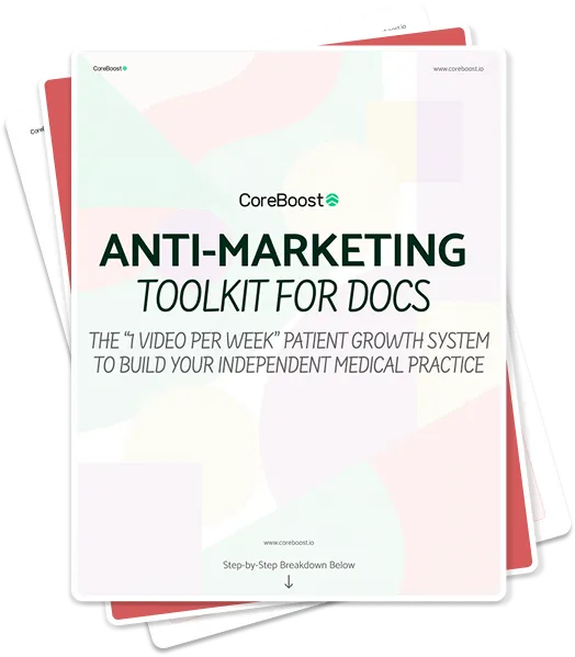 PDF Mockup of the anti-marketing toolkit for docs cover page
