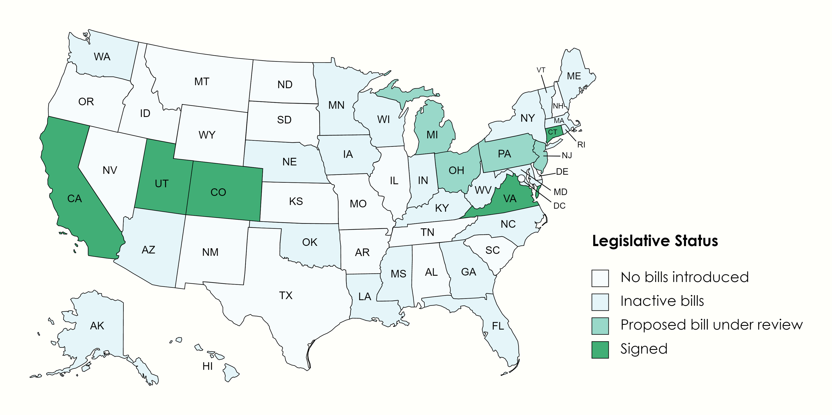 US State Privacy Legislation Map