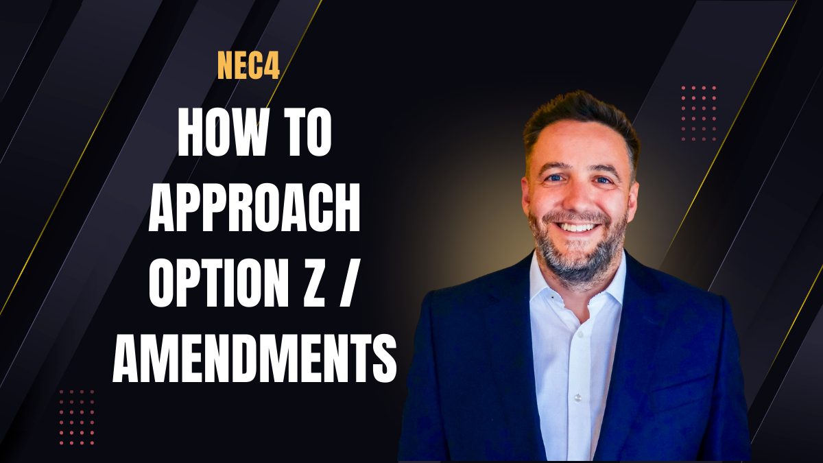 NEC4: How to approach Option Z / amendments webinar thumbnail