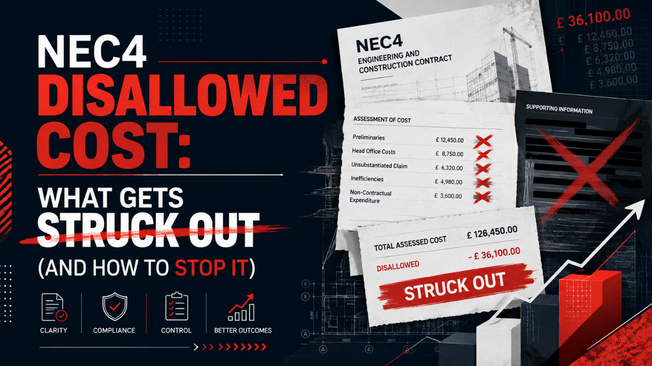 NEC4 Disallowed Cost: What Gets Struck Out (And How to Stop It)