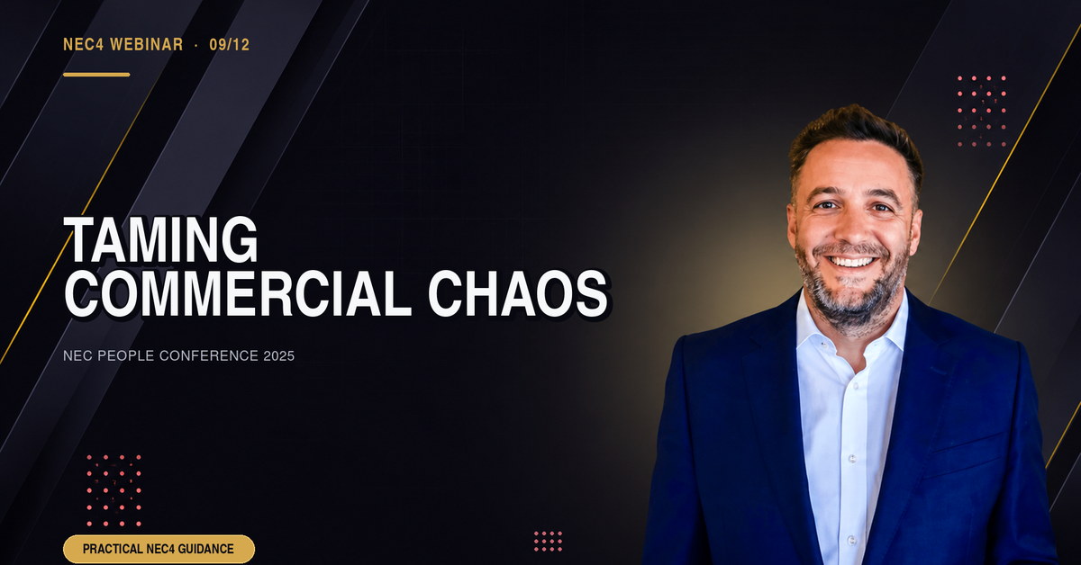 NEC4 - Taming Commercial Chaos | NEC People Conference 2025 London