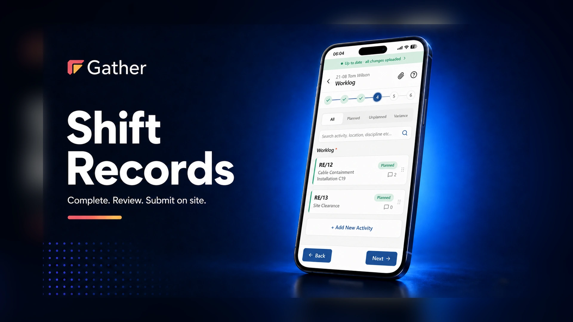 How to Complete a Shift Record in Gather