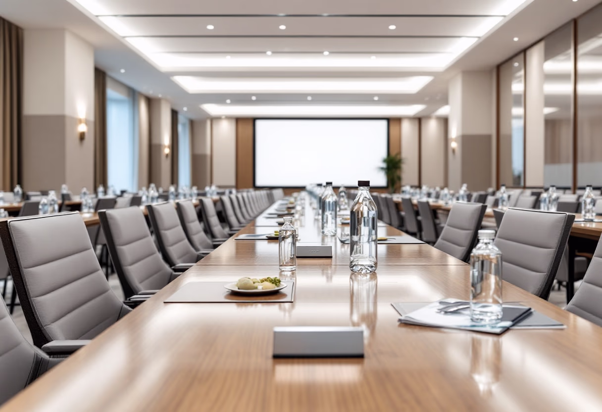 image of a corporate conference setup