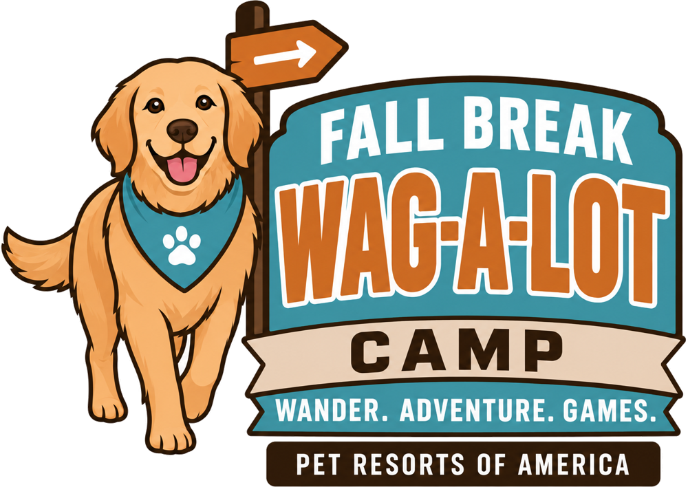 Fall Break Wag-A-Lot Camp logo: Wander. Adventure. Games.