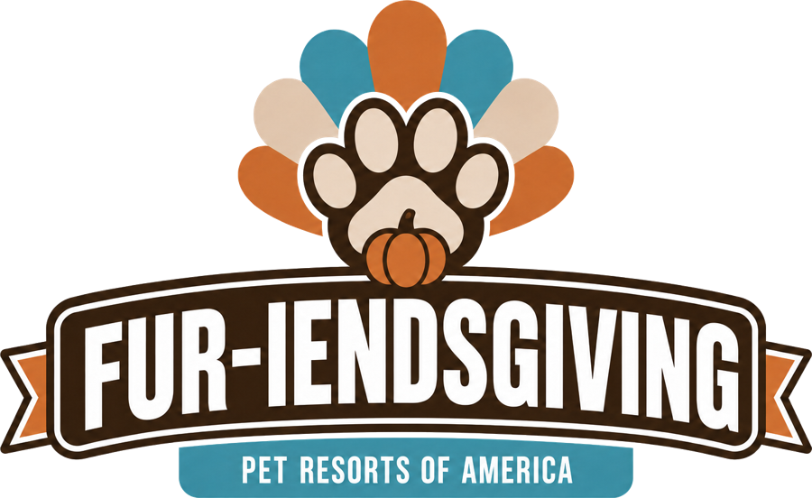 Fur-iendsgiving at Pet Resorts of America logo