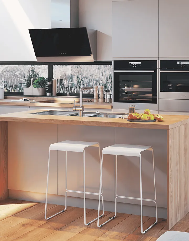 Cozinha com equipamentos Gorenje