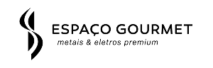 Logotipo da Espaço Gourmet com texto 'Espaço Gourmet Espaço de Eventos Gastronômicos'.