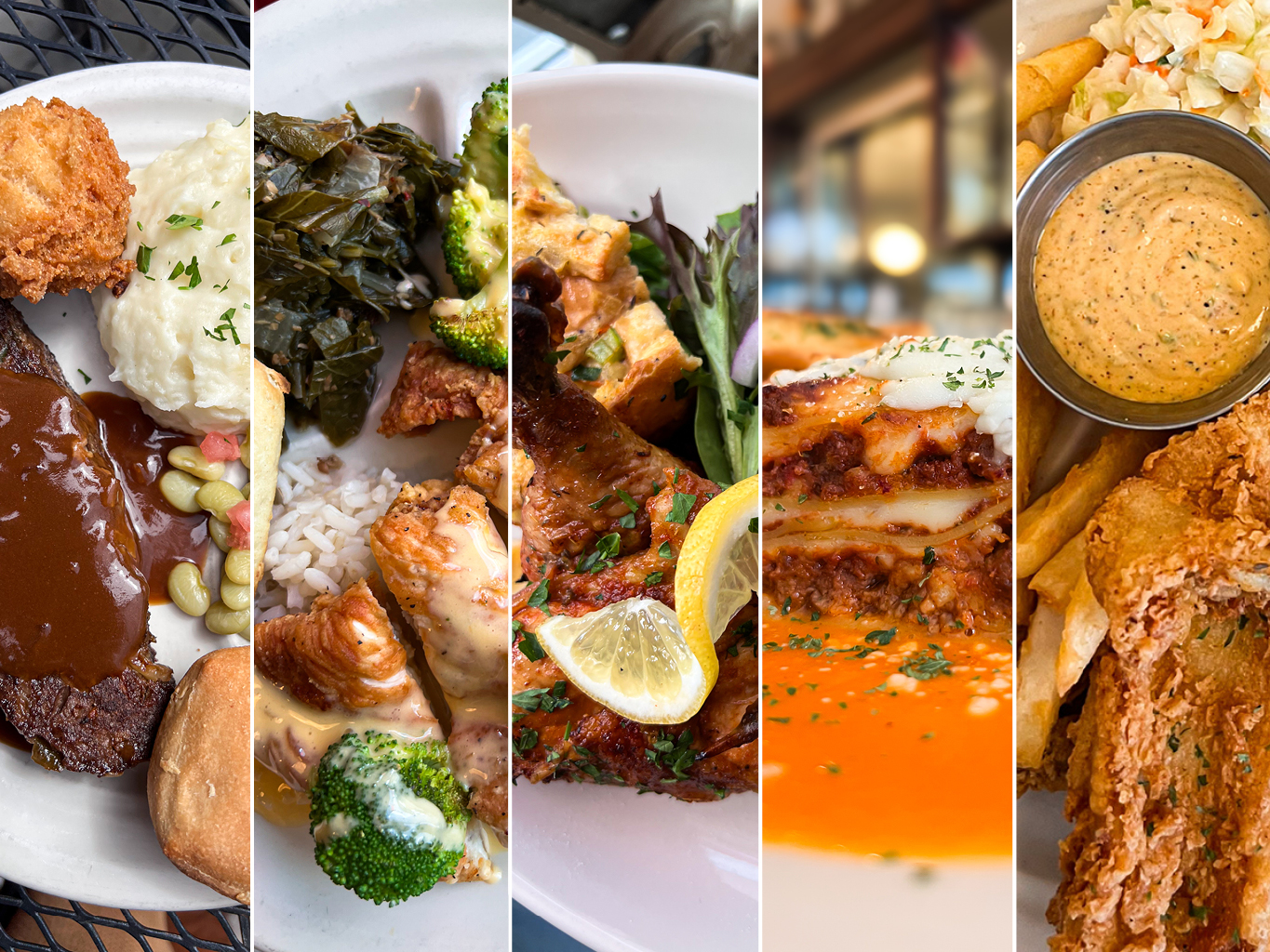 collage of images of food