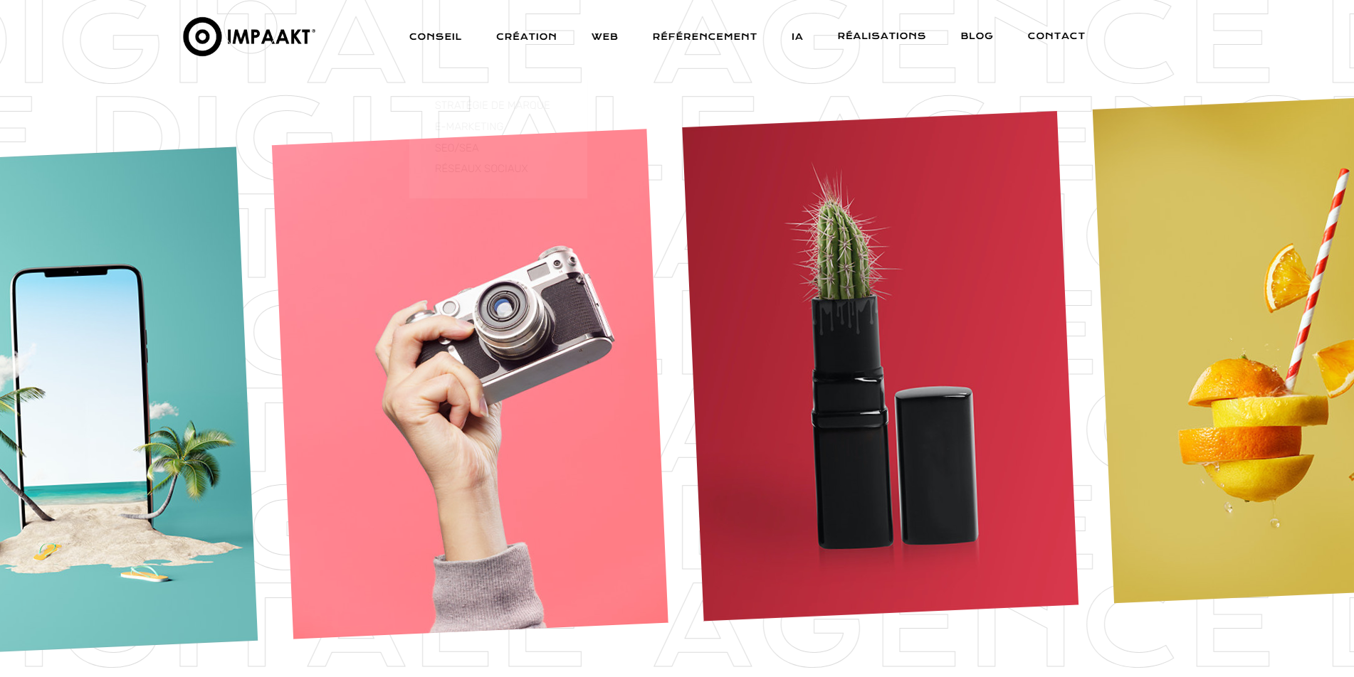 Hero section site impaakt