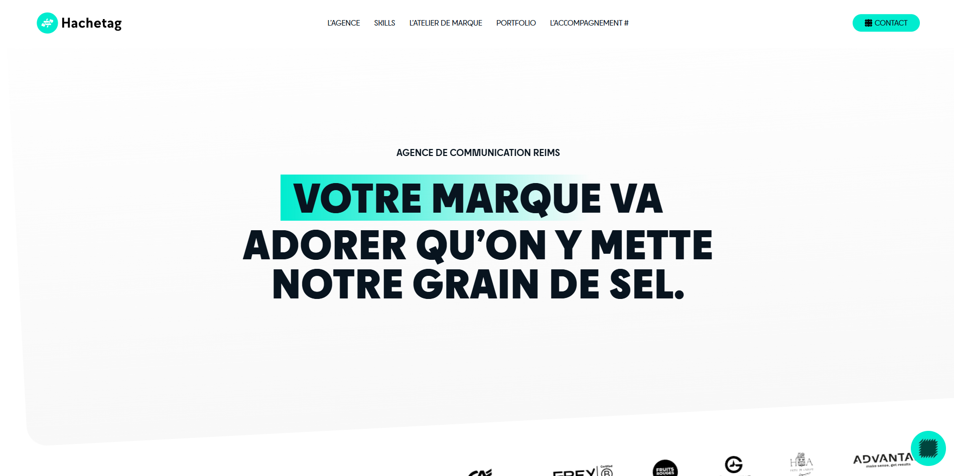 Hero section site Hachetag