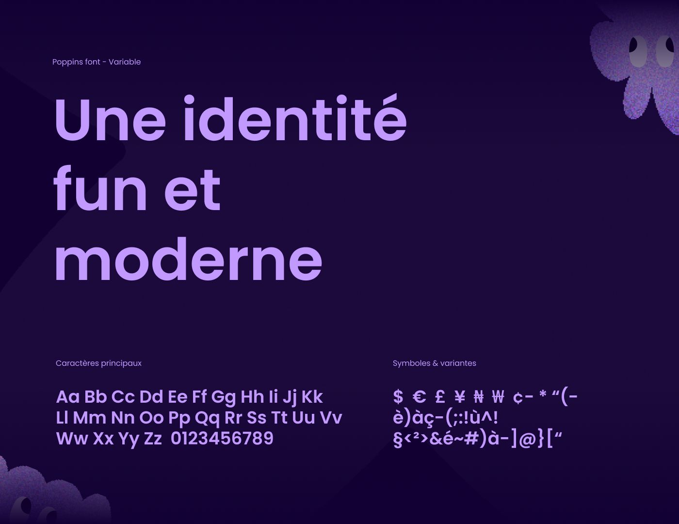 Mise en avant de la font utiliser pour le site internet de grow lot 