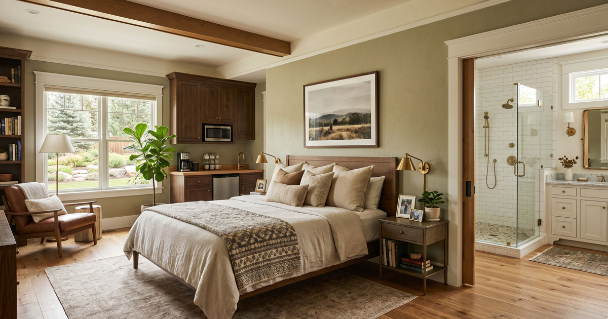 Renovated in-law suite includes kitchenette and bathroom