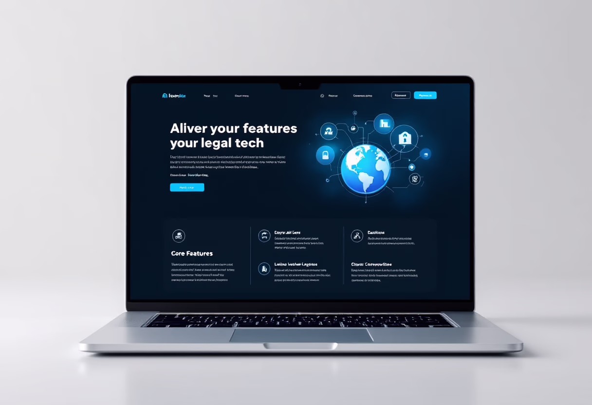 [interface] screenshot of core features for an ai legal tech company