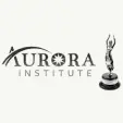 Aurora Institute logo with a stylized arc over the word Aurora and a statuette trophy on the right.