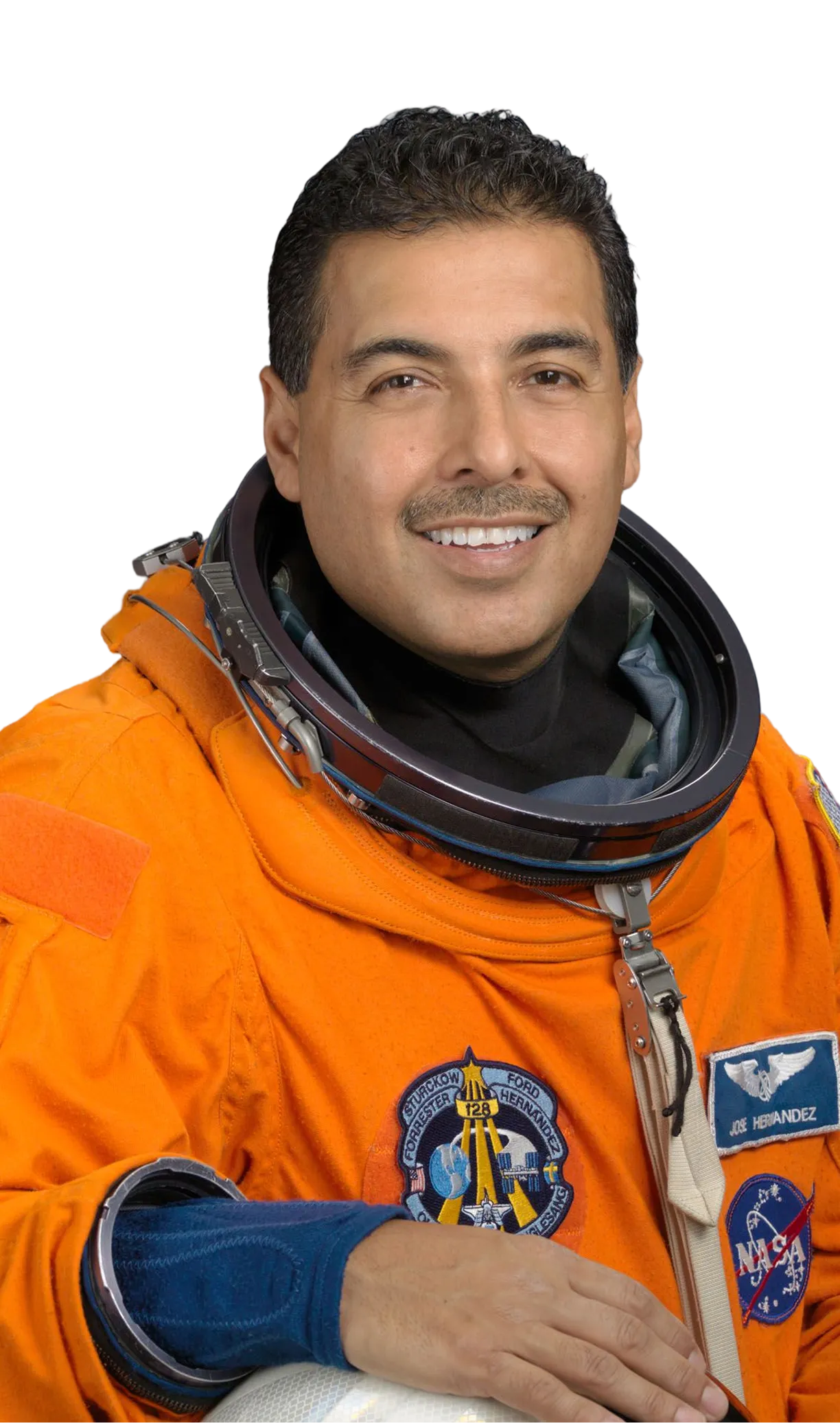 Smiling man with glasses wearing a dark button-up shirt against a transparent background.