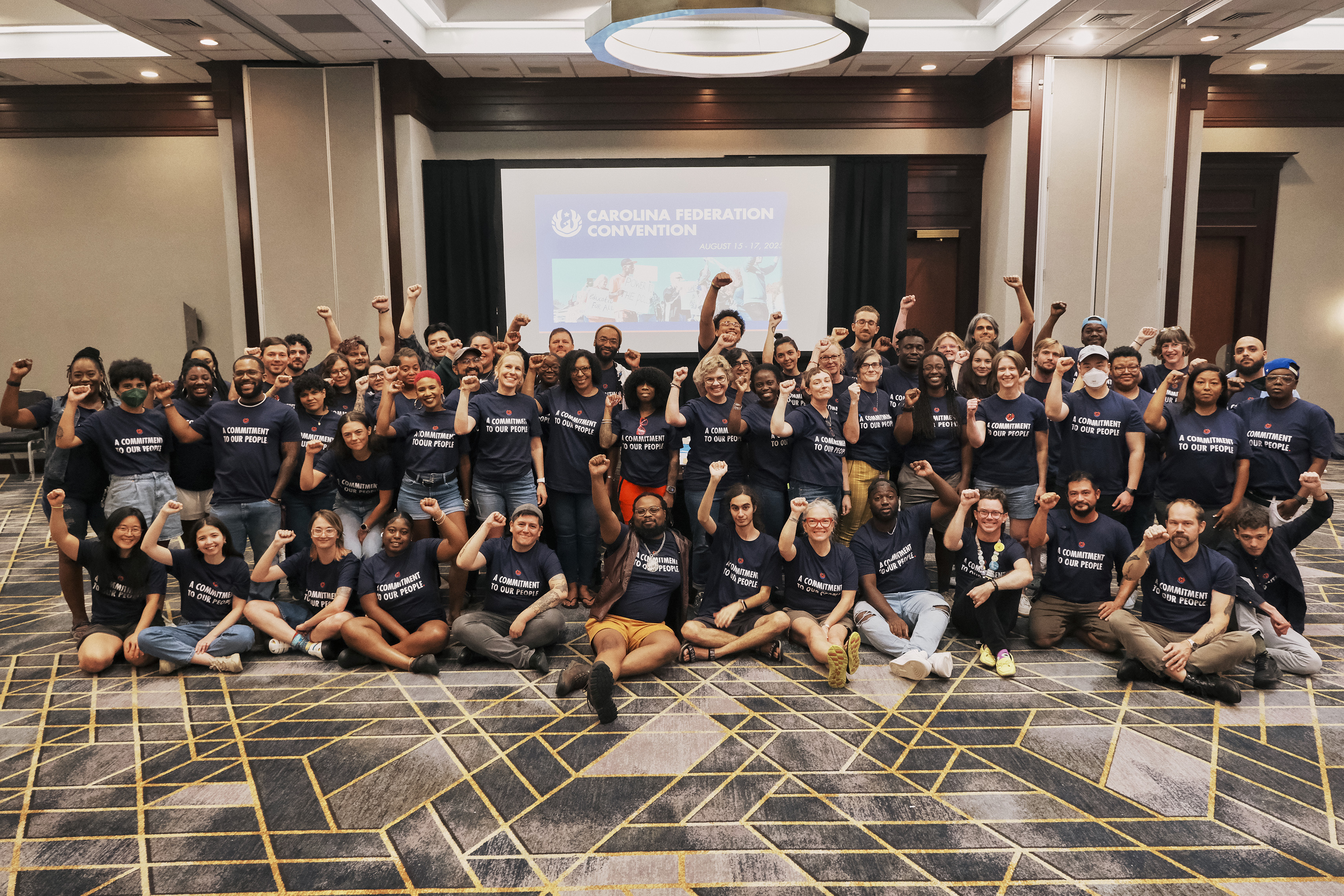 A group shot of Carolina Federation community members